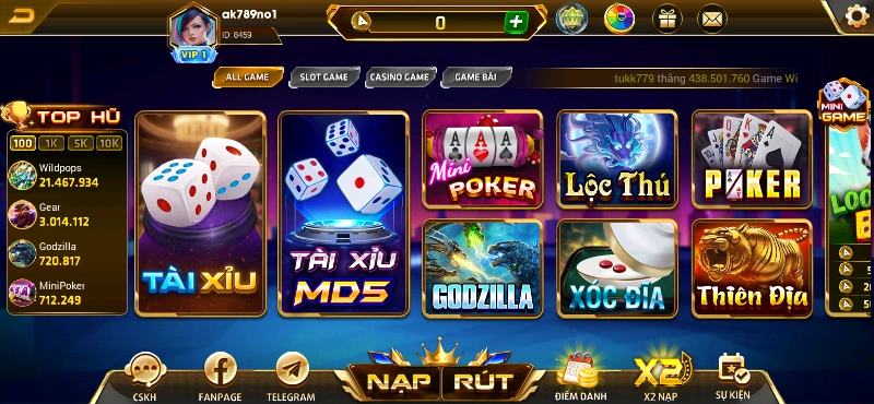 Giới thiệu cổng game AK789